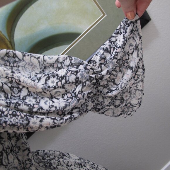 MISA LOS ANGELES - Off Shoulder Puff Sleeve Floral Dress - Picture 9 of 14